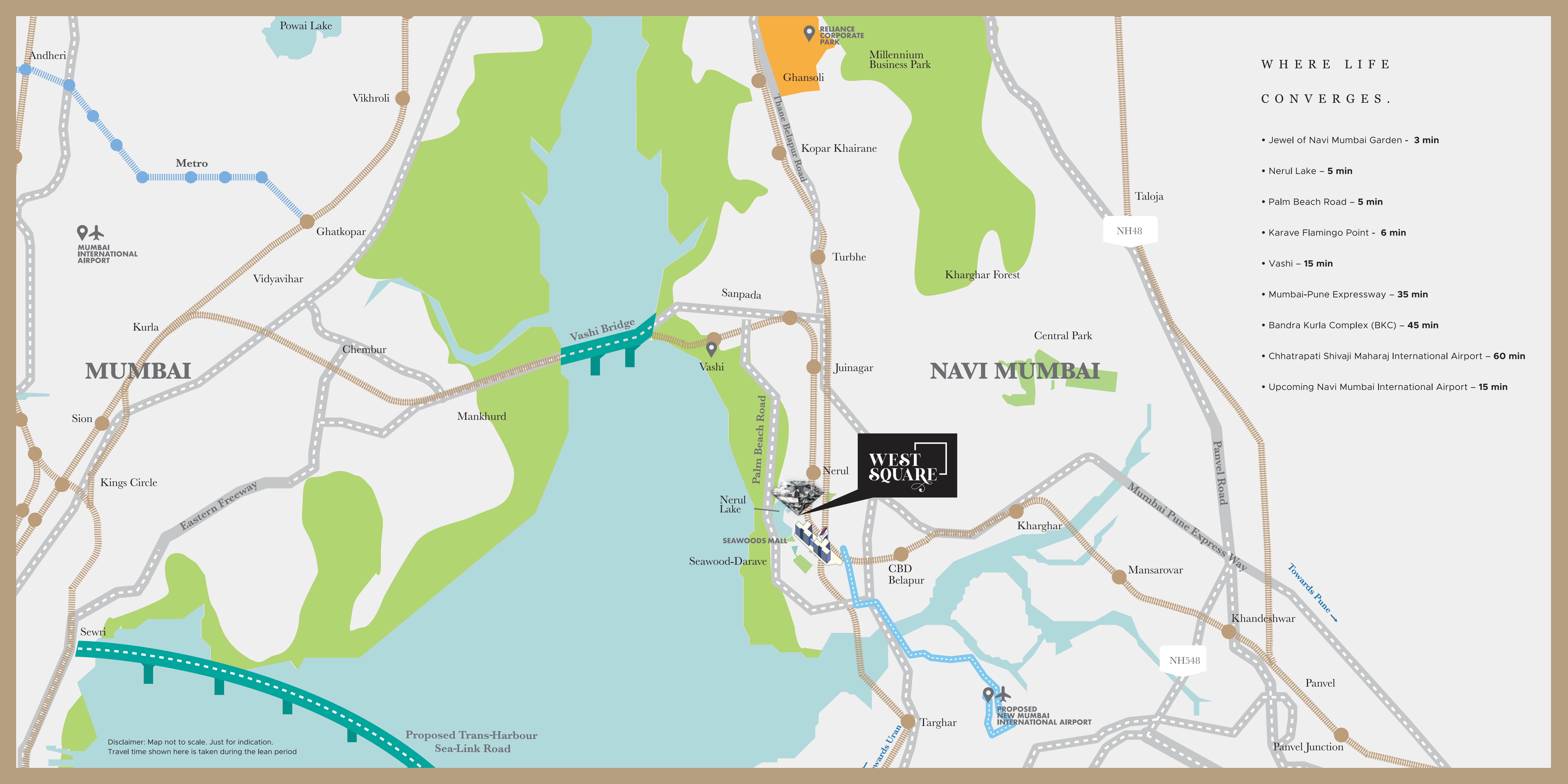 L&T Island Cove Mahim Location
